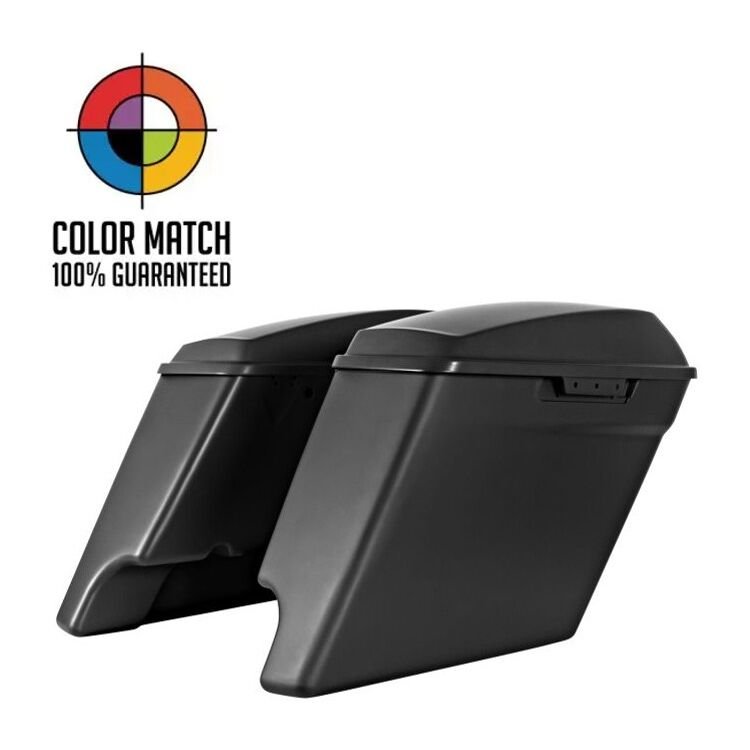 HogWorkz saddlebags for sale, buy HogWorkz OE Color Matched 4" Stretched Dual Cut Saddlebags, HogWorkz saddlebags price, Harley Touring saddlebags, HogWorkz saddlebags for Harley Touring